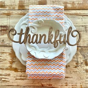 Word Place Setting Decoration